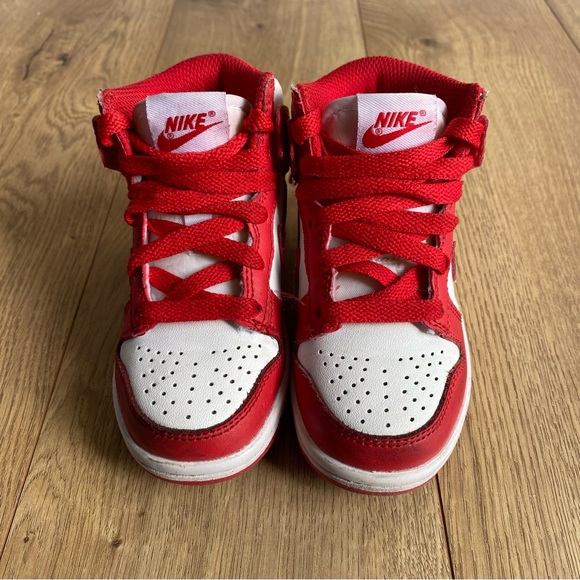 Nike Dunk High PS 'Championship Red' Shoes Toddler Size 8c - Picture 3 of 10